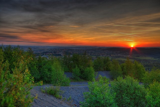 Sonnenaufgang über Merchweiler