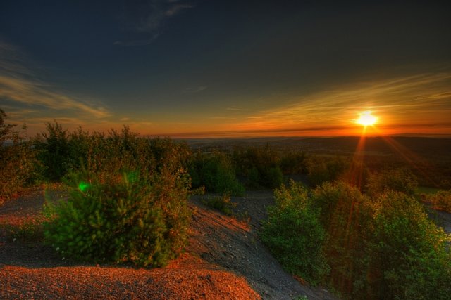 Sonnenaufgang über Merchweiler